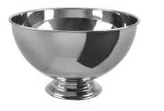 steel champagne bowl